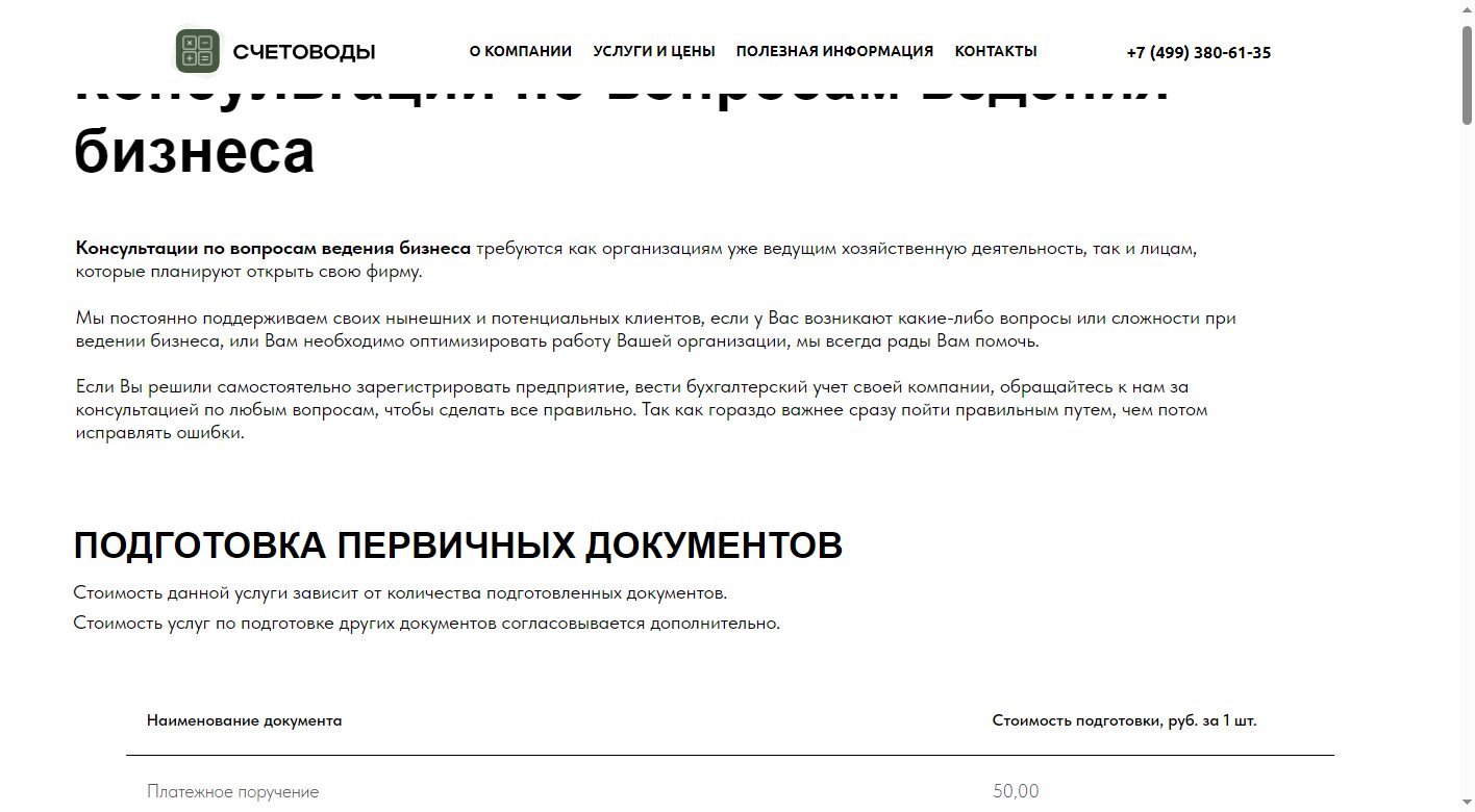 Консультации по ведению бизнеса